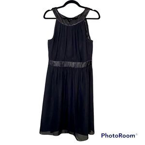 White House Black Market Sheer Sleeveless Dress